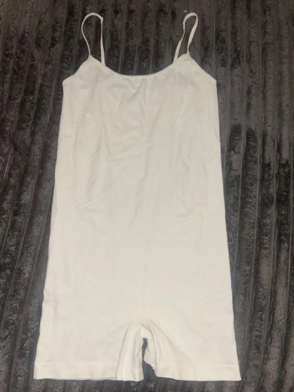 Free People Women’s White Spaghetti Strap Camisole Bodysuit
